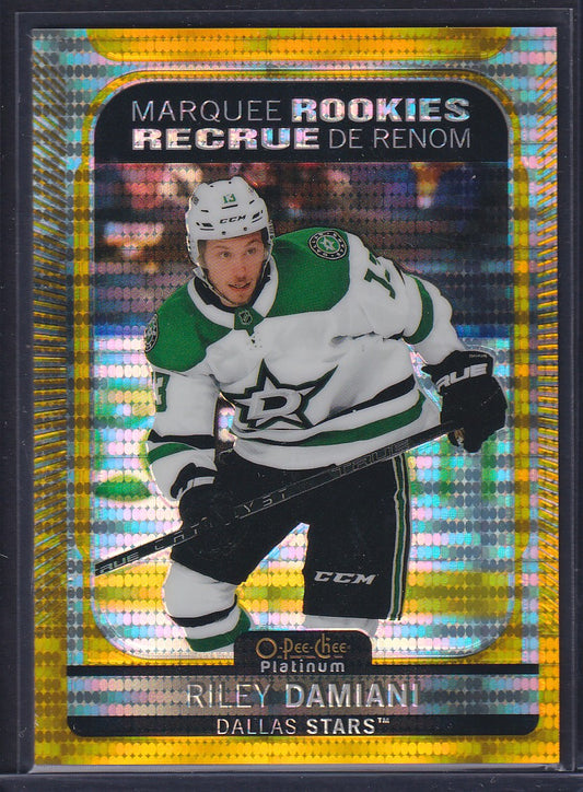 RILEY DAMIANI - 2021 O-Pee-Chee Platinum Marquee Rookies SEISMIC GOLD #291, /50