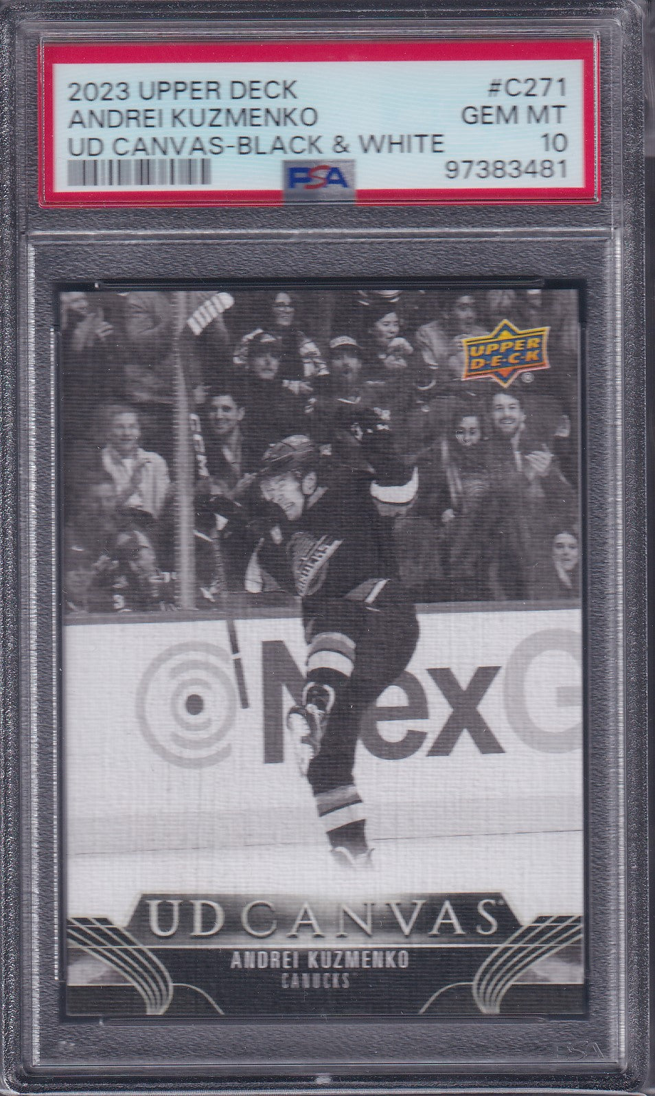 ANDREI KUZMENKO - 2023 Upper Deck BLACK UD Canvas #C271, PSA 10