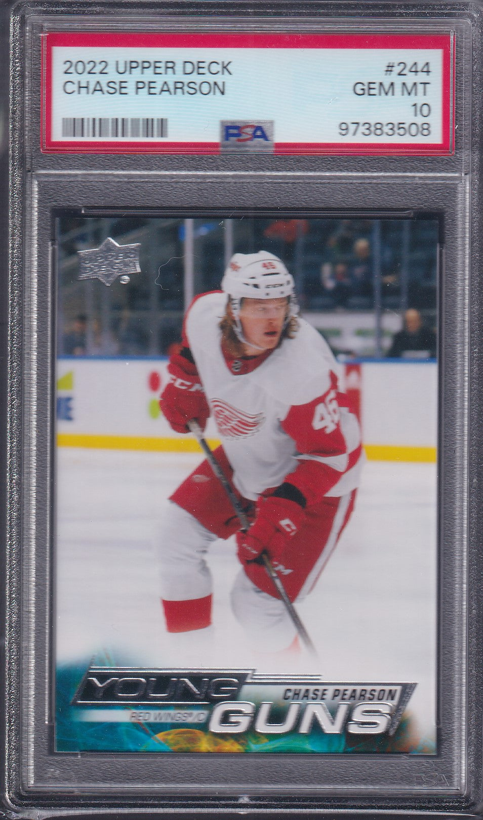 CHASE PEARSON - 2022 Upper Deck Young Guns #244, PSA 10