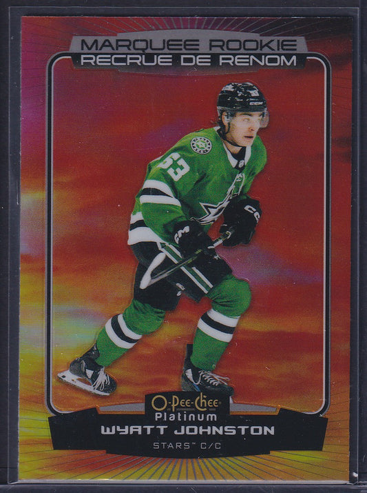 WYATT JOHNSTON - 2022 O-Pee-Chee Platinum Marquee Rookie SUNSET #294