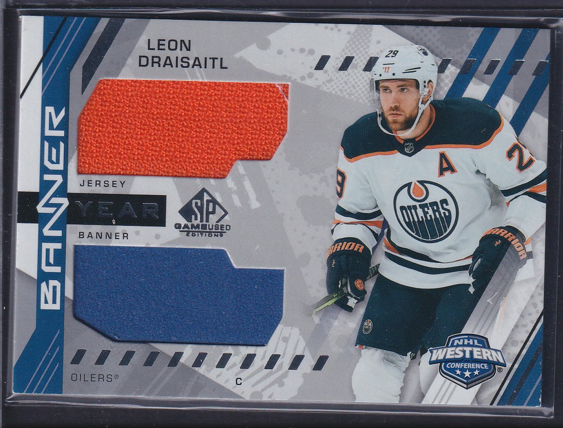 LEON DRAISAITL - 2021 SP Game Used Banner Year Dual Patch #BYA-LD