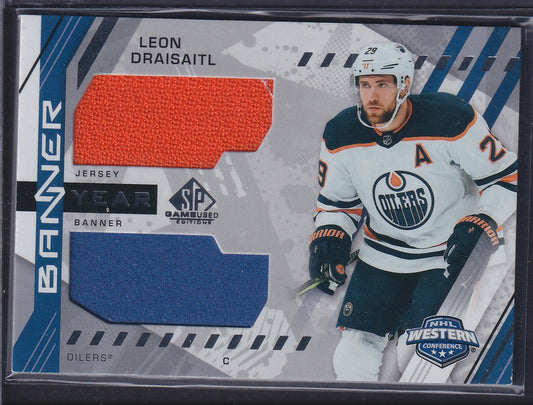 LEON DRAISAITL - 2021 SP Game Used Banner Year Dual Patch #BYA-LD