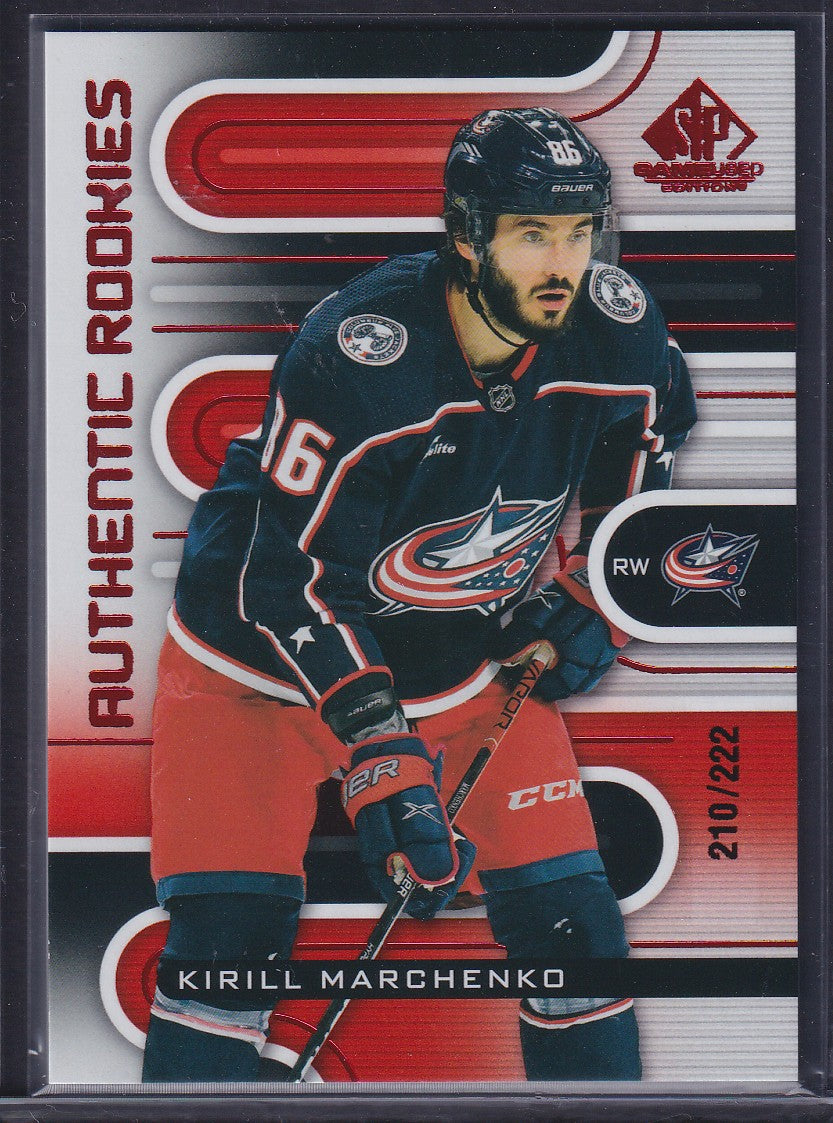 KIRILL MARCHENKO - 2022 SP Game Used Authentic Rookies #225, /222