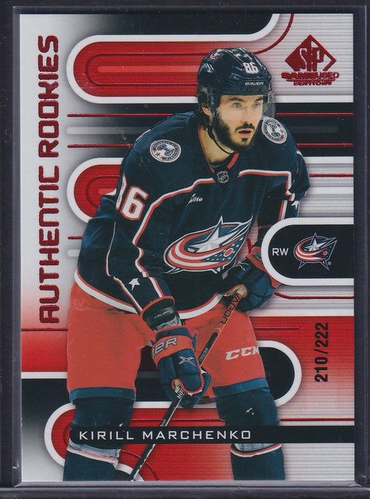 KIRILL MARCHENKO - 2022 SP Game Used Authentic Rookies #225, /222
