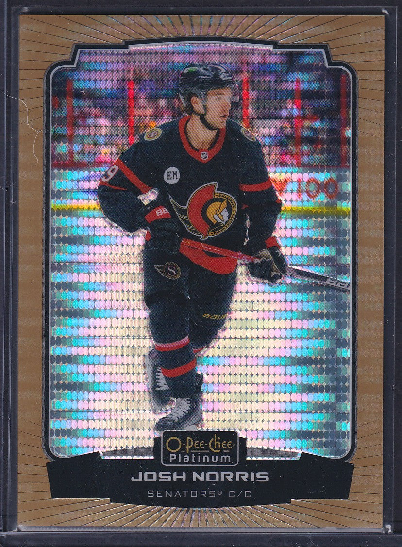 JOSH NORRIS - 2022 O-Pee-Chee Platinum SEISMIC GOLD #148, /50
