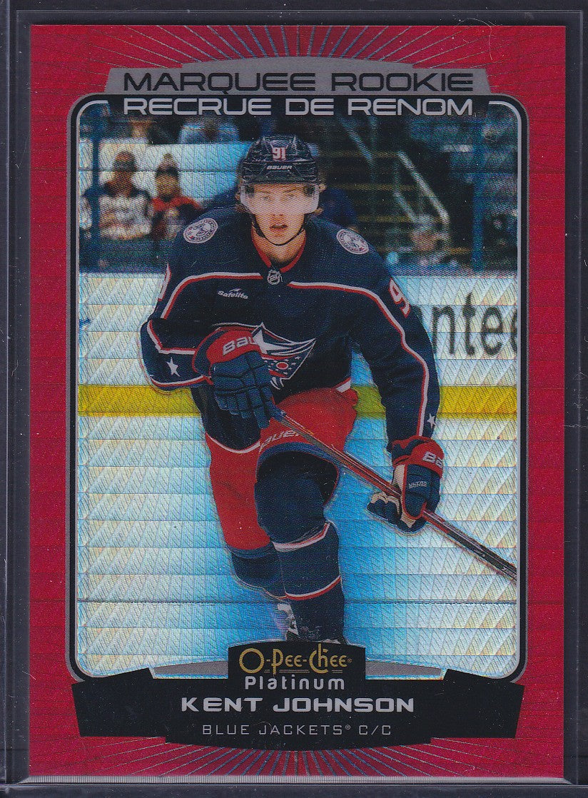 KENT JOHNSON - 2022 O-Pee-Chee Platinum Marquee Rookie RED PRISM #206, 199