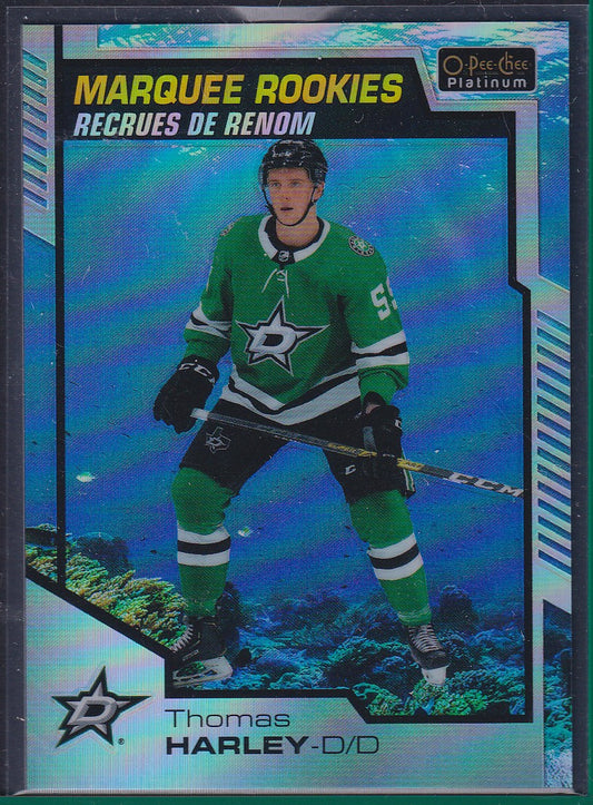 THOMAS HARLEY - 2020 O-Pee-Chee Platinum Marquee Rookies AQUAMARINE #157, /499