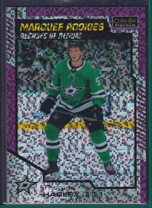 THOMAS HARLEY - 2020 O-Pee-Chee Platinum Marquee Rookies VIOLET PIXELS #157 /399