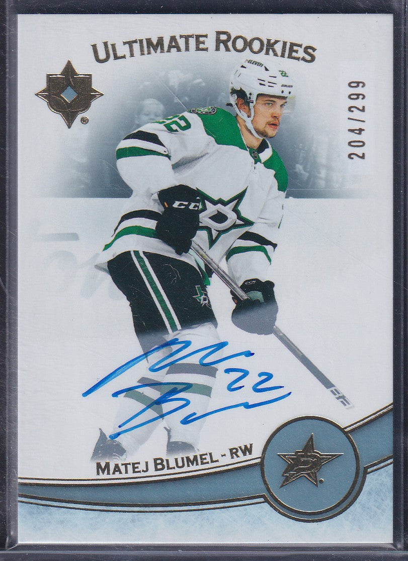 MATEJ BLUMEL - 2022 Upper Deck Ultimate Rookies Auto #147, /299