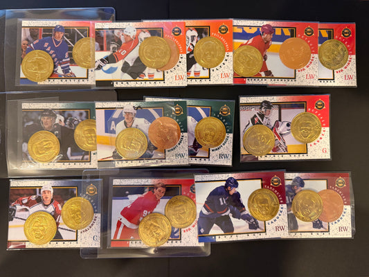 1997 Pinnacle Mint Collection - BRASS & PROOF Coins and Cards - Read Description
