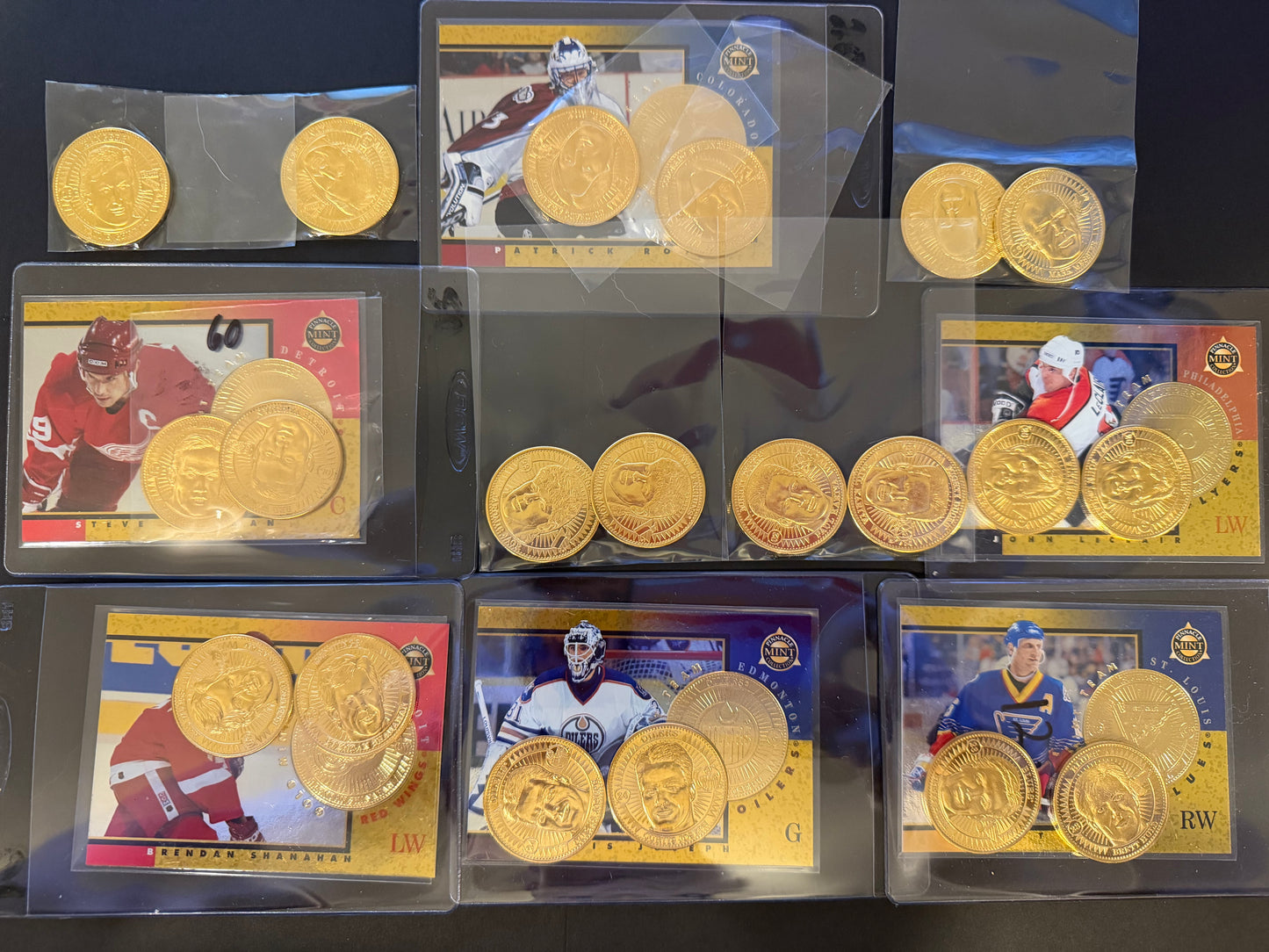 1997 Pinnacle Mint Collection - GOLD PLATED & PROOF Coins and Cards - Read Des