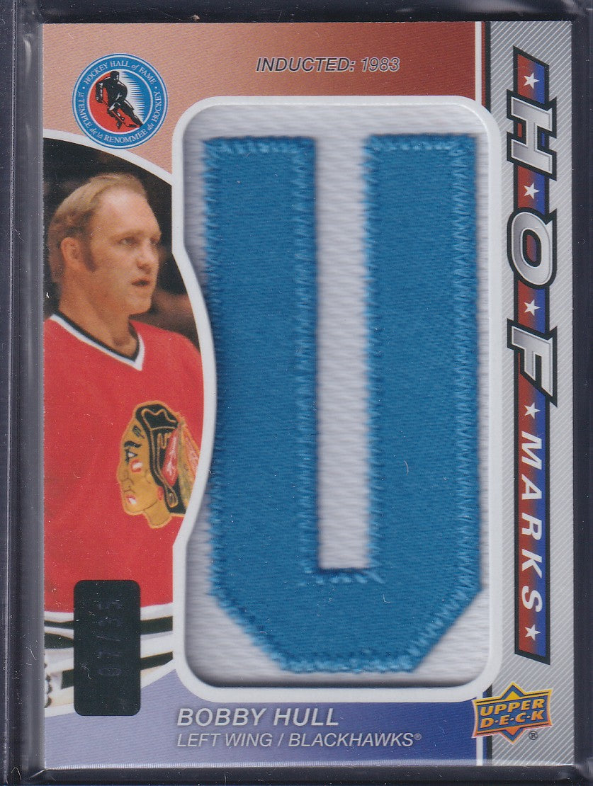 BOBBY HULL - 2024 SP Game Used HOF Marks U #HOFM-BH, /35