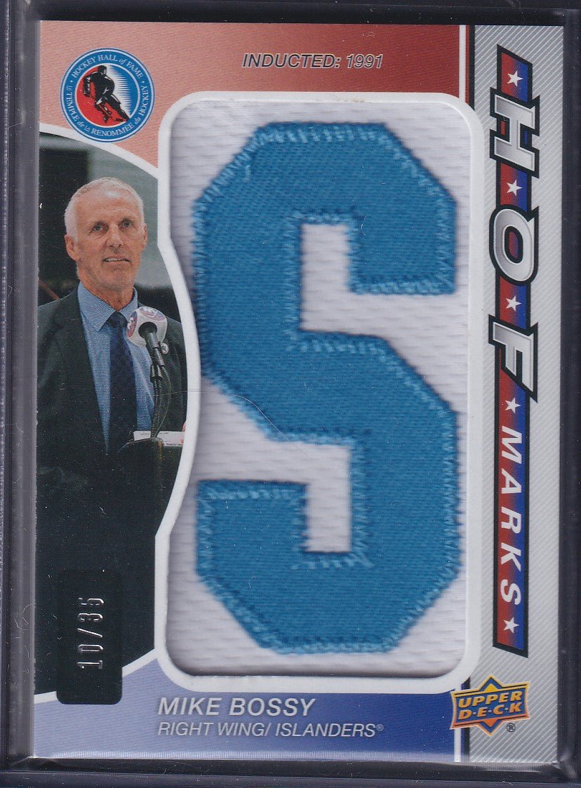 MIKE BOSSY - 2024 SP Game Used HOF Marks S #HOFM-MB, /35