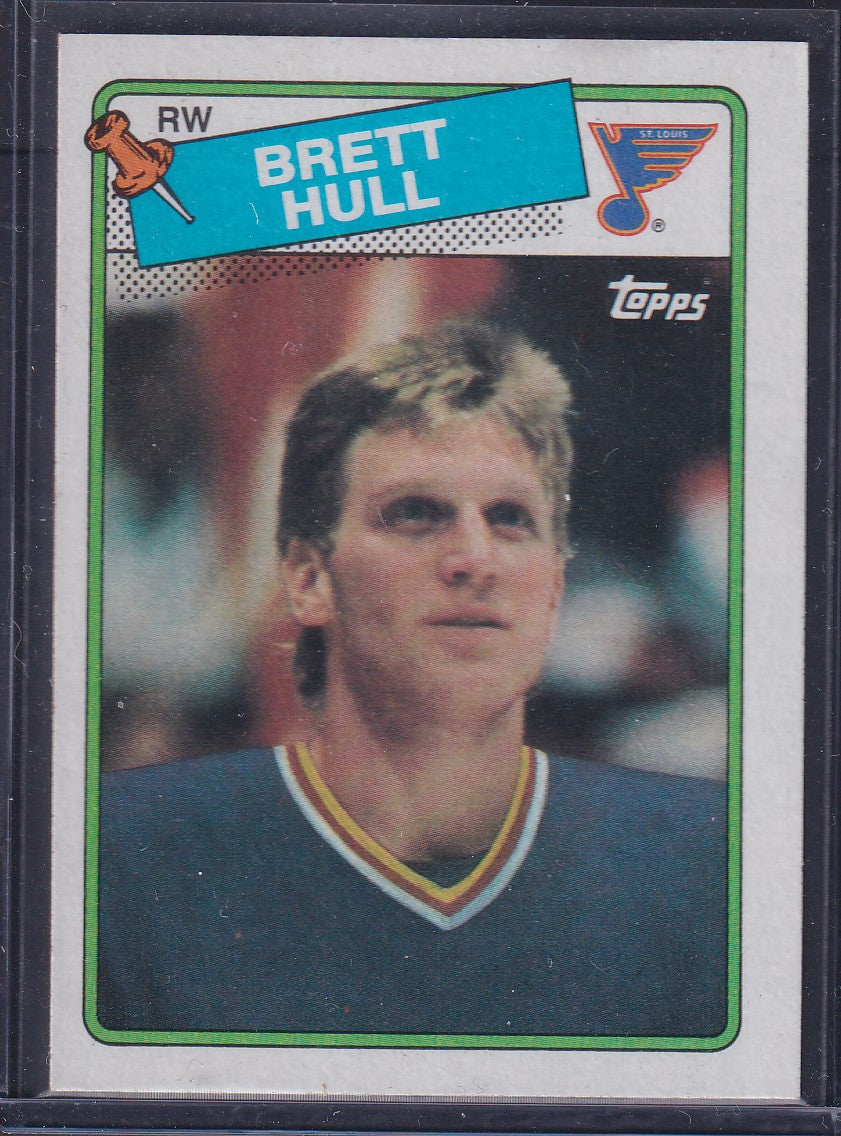 BRETT HULL - 1988 Topps Rookie Card #66