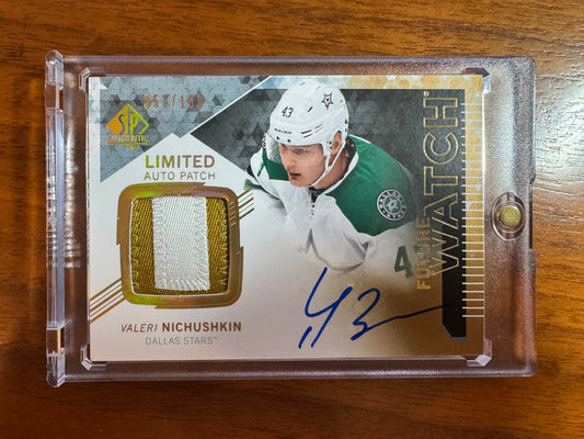 VALERI NICHUSHKIN - 2013 SP Authentic Future Watch Auto Patch #271, /100