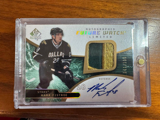 MARK FISTRIC - 2008 SP Authentic Future Watch Auto Patch #207, /100