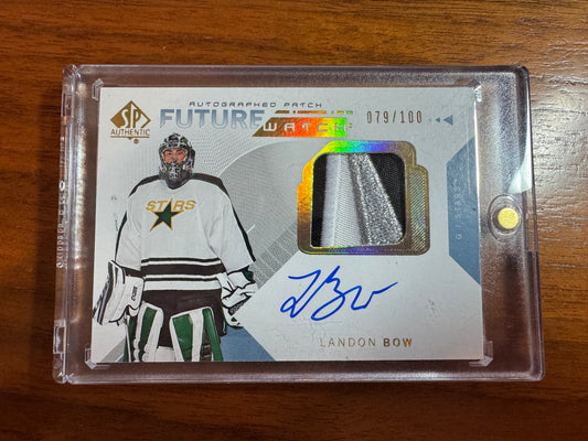 LANDON BOW - 2018 SP Authentic Future Watch Auto Patch #156, /100