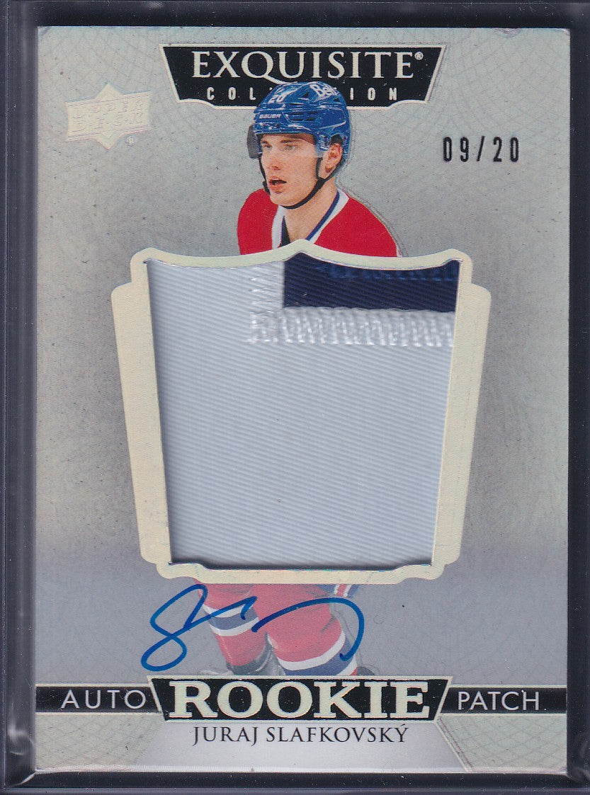 JURAF SLAFKOVSKY - 2022 UD Exquisite Rookie Auto Patch #EC-SL, /20 (SEE COND)