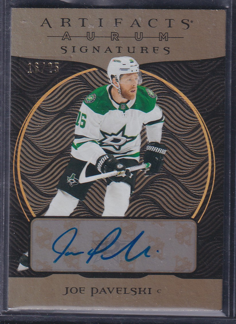 JOE PAVELSKI - 2022 Upper Deck Artifacts Aurum Signatures Auto JERSEY 16/25