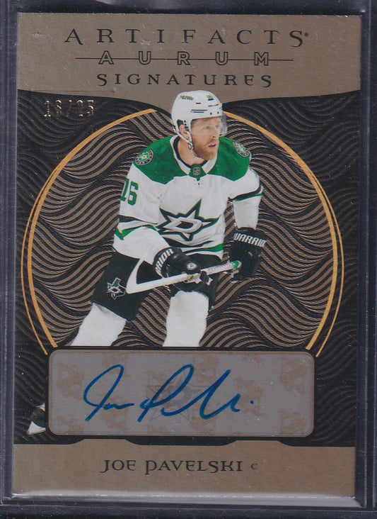 JOE PAVELSKI - 2022 Upper Deck Artifacts Aurum Signatures Auto JERSEY 16/25
