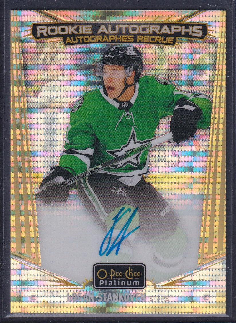 LOGAN STANKOVEN - 2024 O-Pee-Chee Rookie Auto SEISMIC GOLD #R-ST, /25