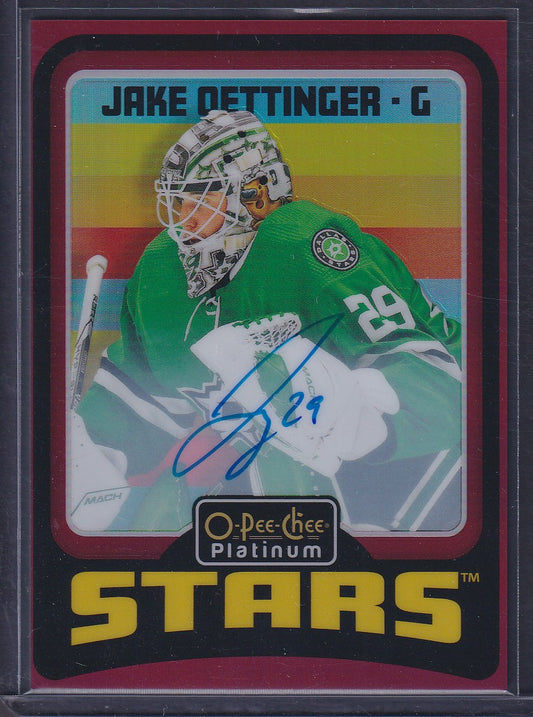 JAKE OETTINGER - 2024 O-Pee-Chee Platinum Red Rainbow Auto #R42