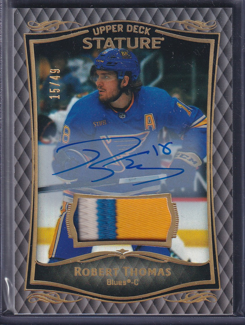 ROBERT THOMAS - 2023 Upper Deck Stature Auto Patch #24, /49