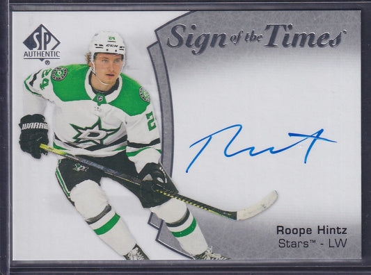 ROOPE HINTZ - 2021 SP Authentic Sign of the Times Auto #SOTT-RP
