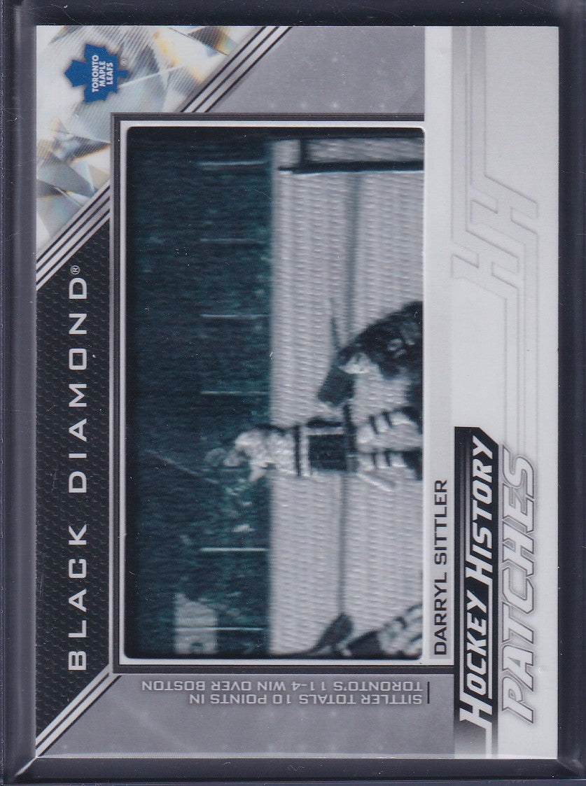 DARRYL SITTLER - 2024 Black Diamond Hockey History Patches #HHP-DS