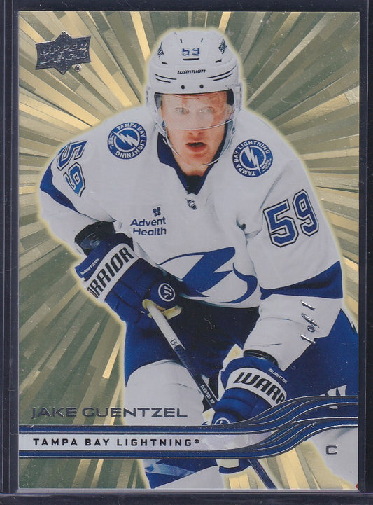 JAKE GUENTZEL - 2025 Upper Deck Series 1 OUTBURST GOLD #160, 1/1