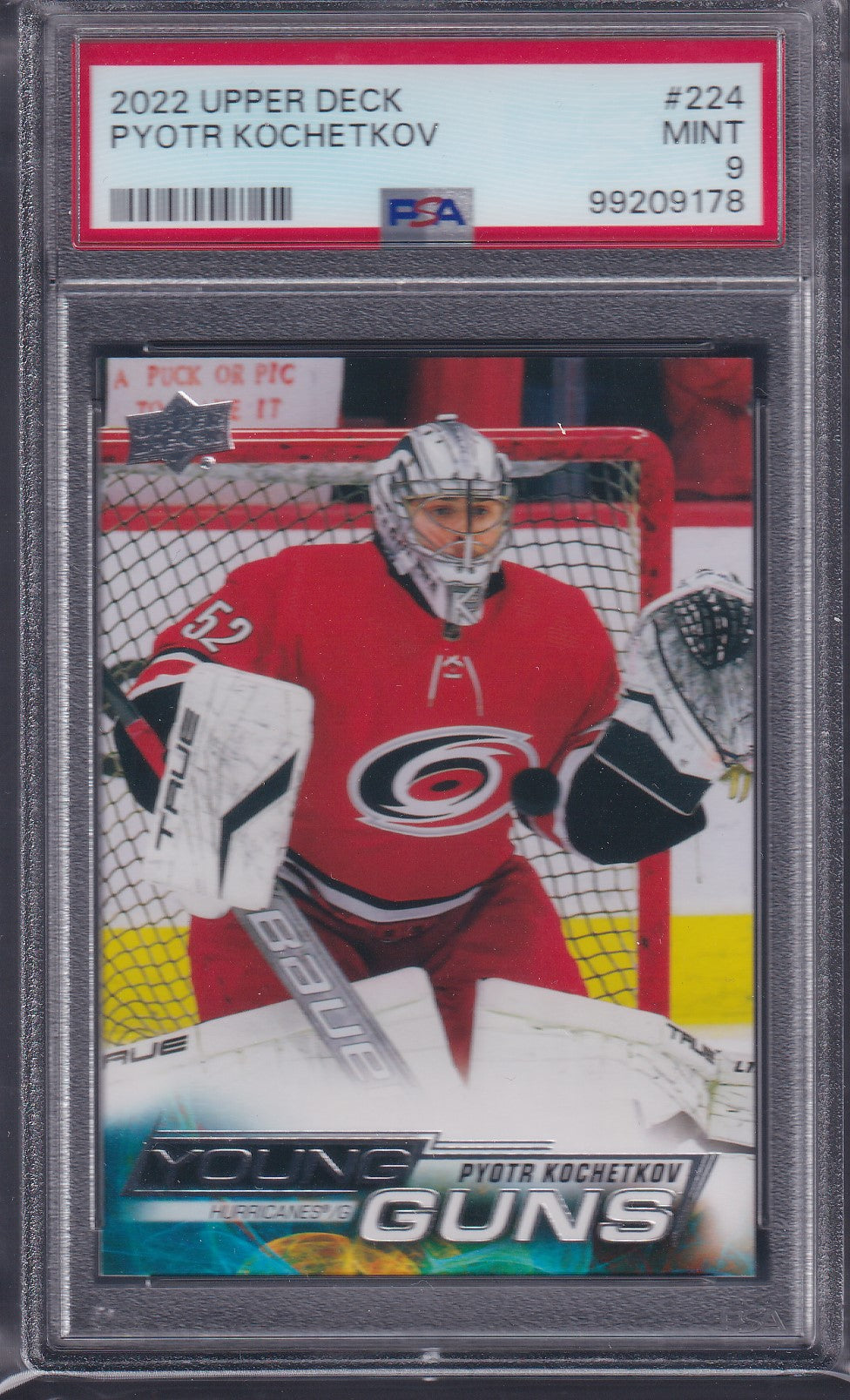 PYOTR KOCHETKOV - 2022 Upper Deck Young Guns #224, PSA 9