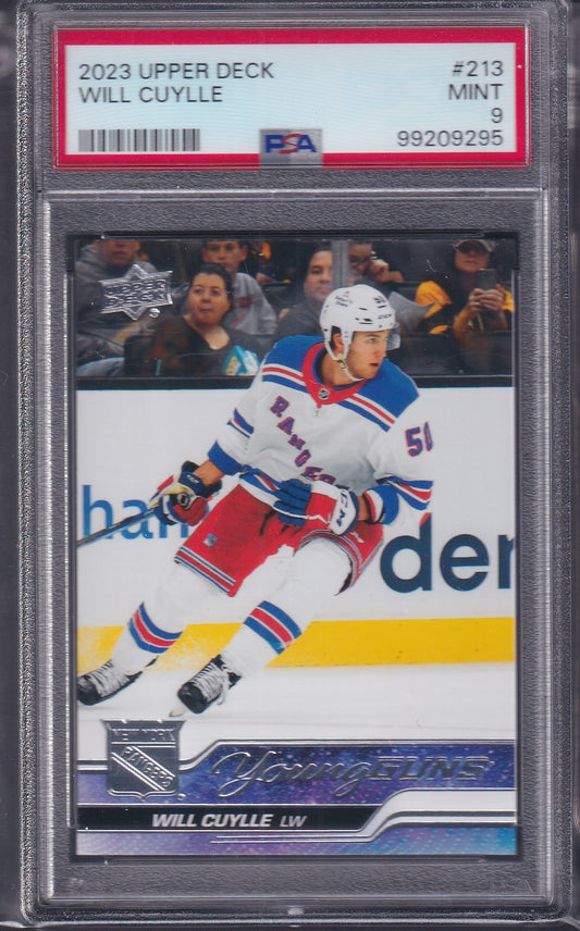 WILL CUYLLE - 2023 Upper Deck Young Guns #213, PSA 9