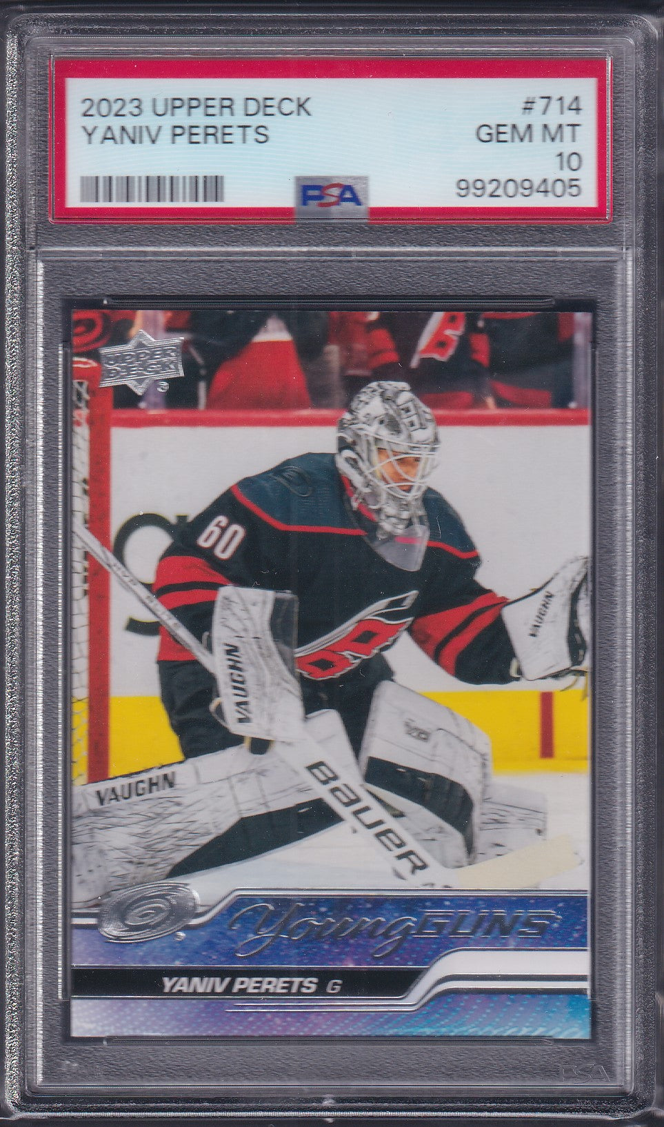 YANIV PERETS - 2023 Upper Deck Young Guns #714, PSA 10