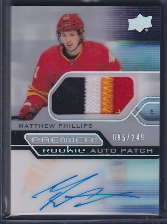 MATTHEW PHILLIPS - 2021 Upper Deck Premier Rookie Auto Patch #AR-MP, /249