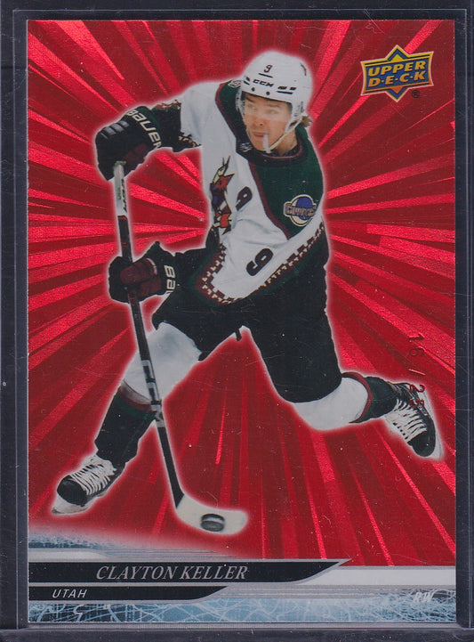 CLAYTON KELLER - 2024 Upper Deck Series 1 RED OUTBURST #8, /25