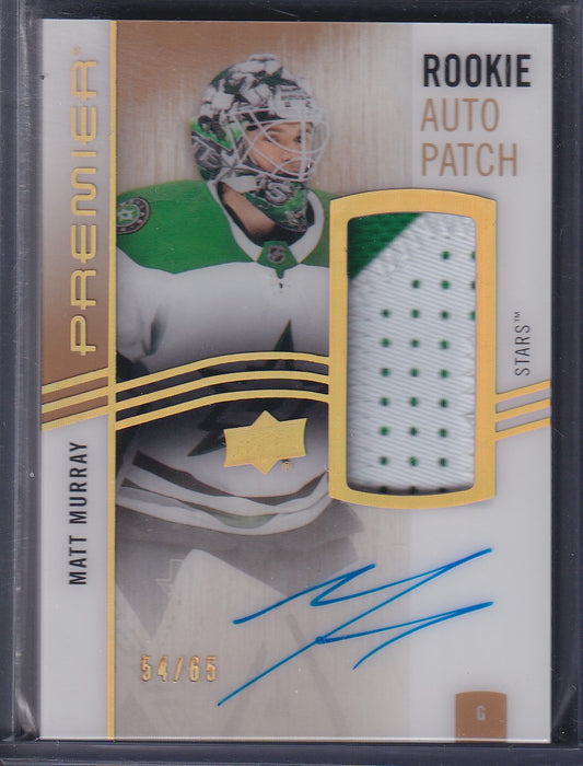 MATT MURRAY - 2023 Upper Deck Premier Rookie Auto Patch #AR-MM, /65