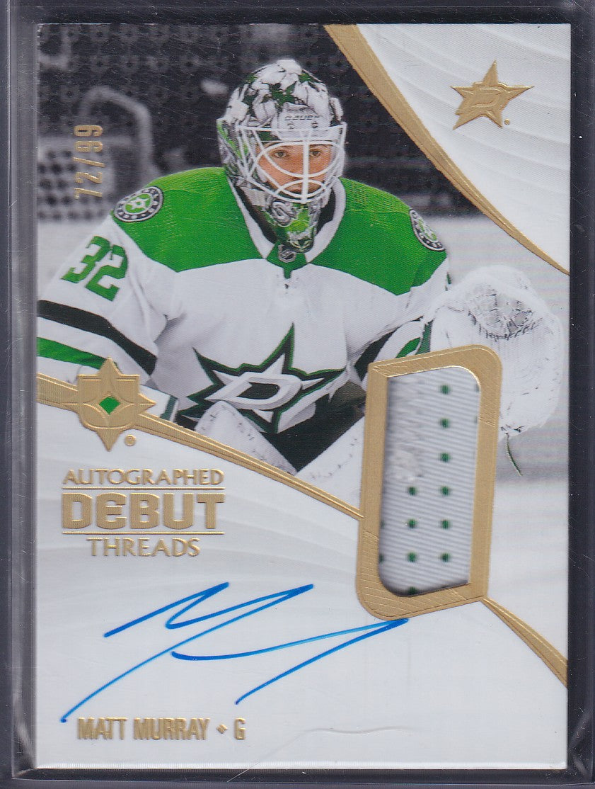 MATT MURRAY - 2023 Upper Deck Ultimate Debut Threads Auto Patch #ADT-MM, /99