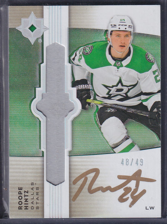 ROOPE HINTZ - 2021 Upper Deck Ultimate Auto #UE-RH, /49