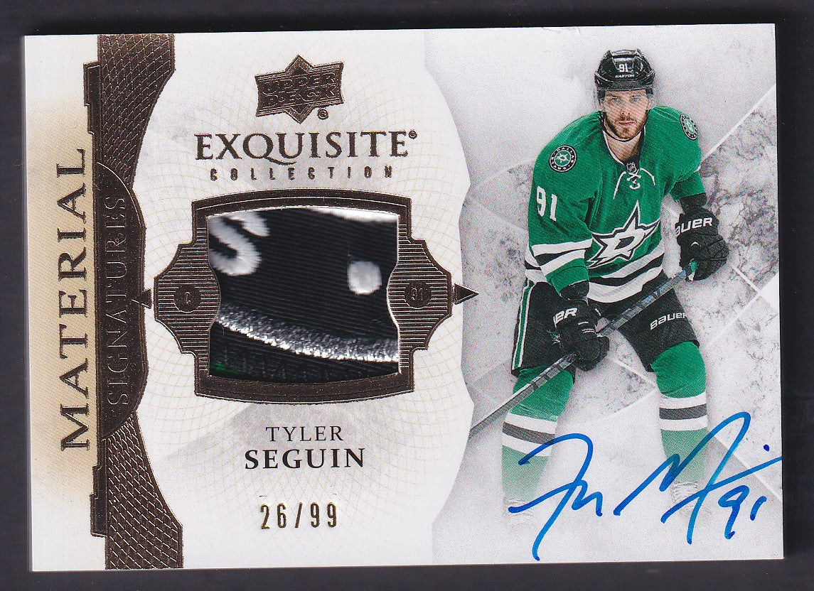 TYLER SEGUIN - 2015 Upper Deck Exquisite Material Signatures Auto #EMS-TS, /99