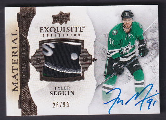 TYLER SEGUIN - 2015 Upper Deck Exquisite Material Signatures Auto #EMS-TS, /99