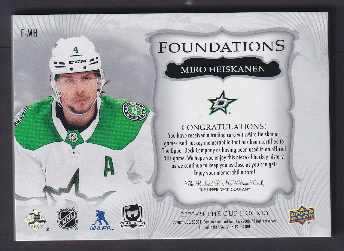MIRO HEISKANEN - 2023 The Cup Quad Foundations #F-MH, /5