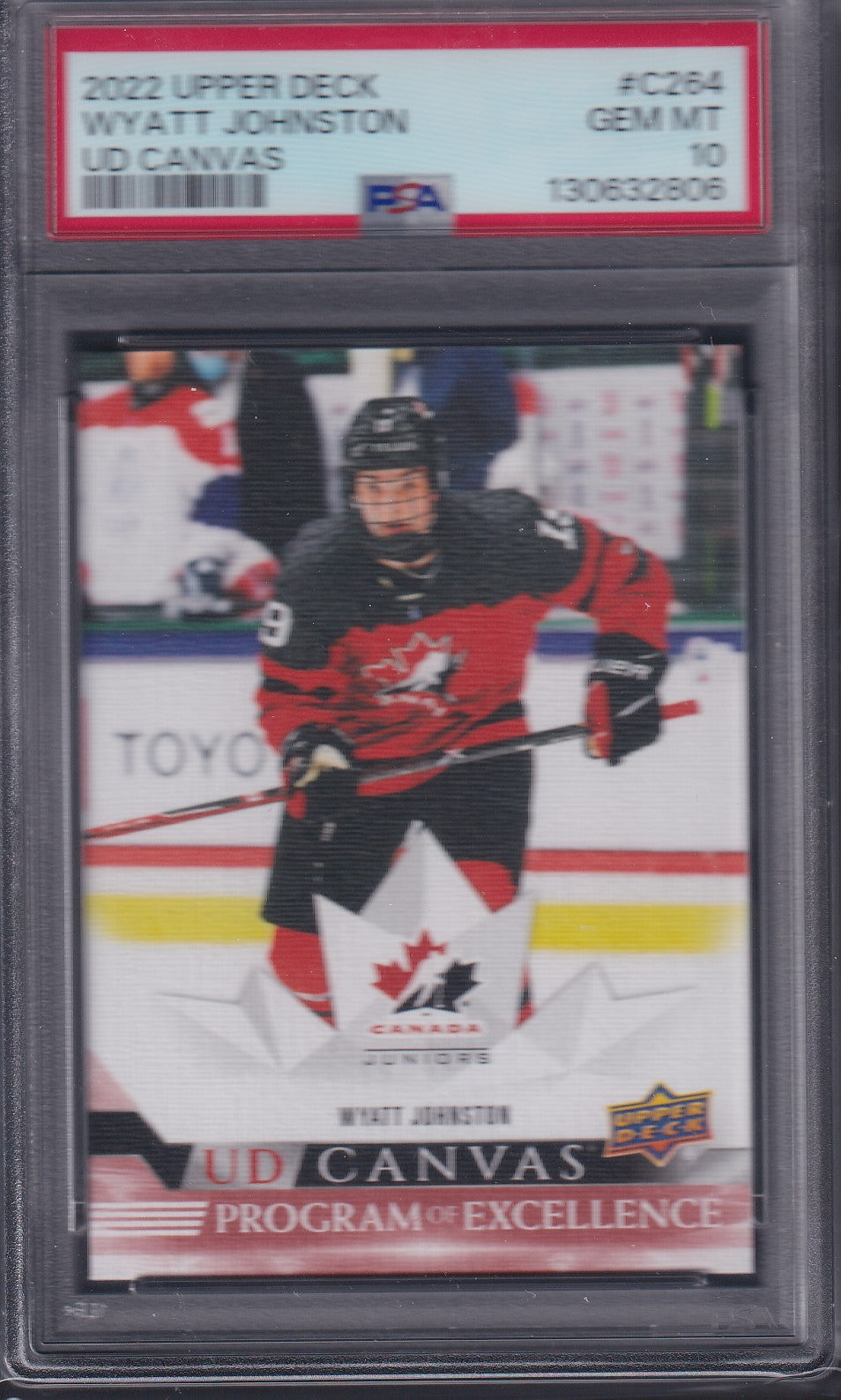 WYATT JOHNSTON - 2022 UD Canvas Program of Excellence #C264, PSA 10