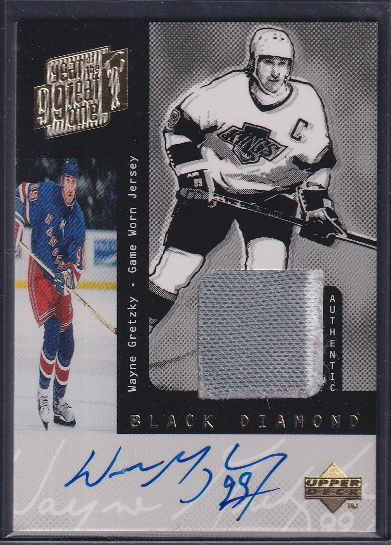 WAYNE GRETZKY - 1999 Upper Deck Year of the Great One Auto Patch /40