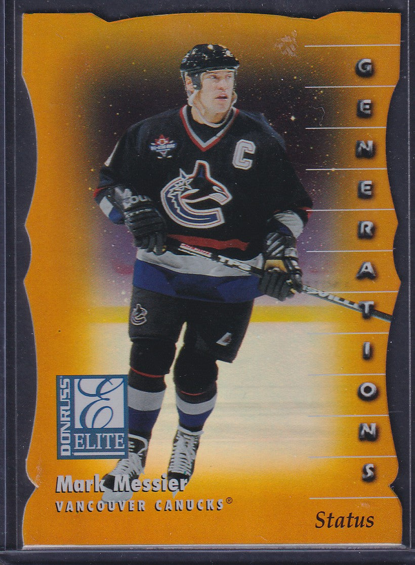 MARK MESSIER - 1997 Donruss Elite Status Generations Die Cut #127, /100