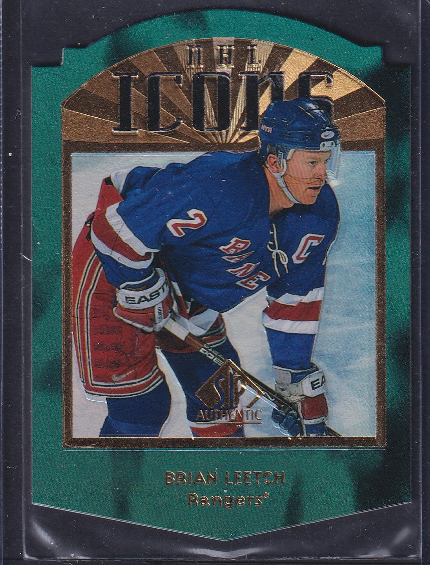 BRIAN LEETCH - 1997 SP Authentic NHL Icons Die Cut #139, /100