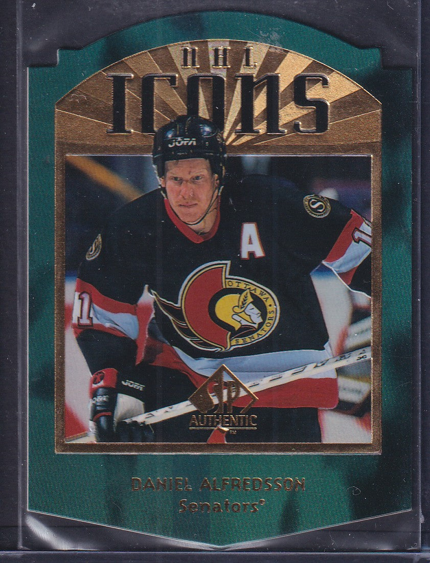 DANIEL ALFREDSSON - 1997 SP Authentic NHL Icons Die Cut #130, /100