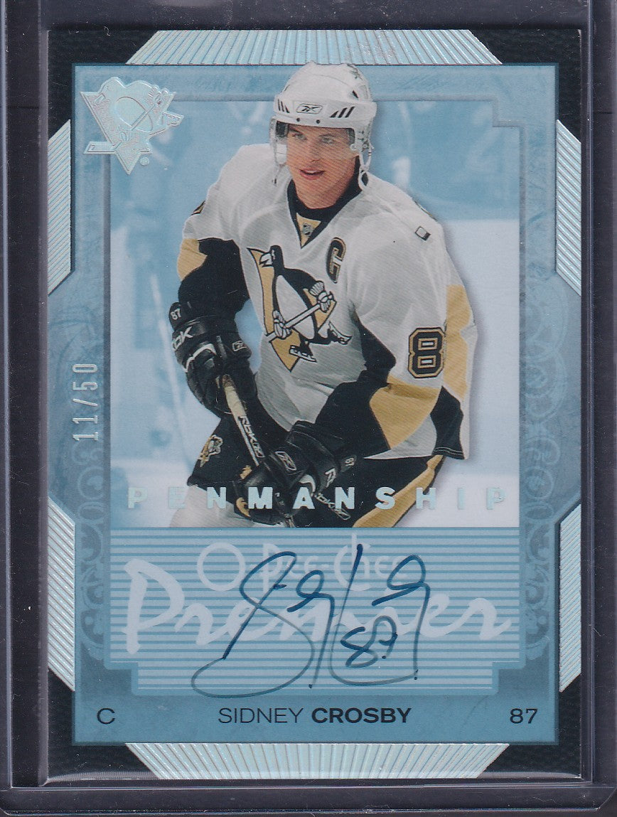 SIDNEY CROSBY - 2007 O-Pee-Chee Premier Penmanship Auto #PP-SC, /50