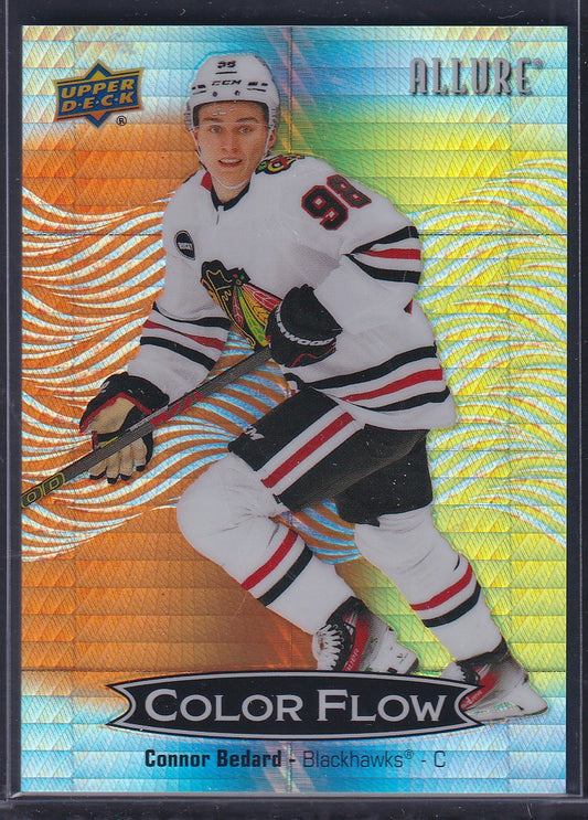 CONNOR BEDARD - 2024 UD Allure Color Flow Orange-Yellow Spectrum #CFL-17, /199