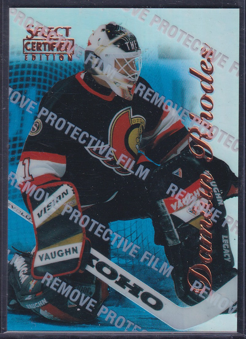 DAMIAN RHODES - 1996 Pinnacle Select Certified MIRROR BLUE #28