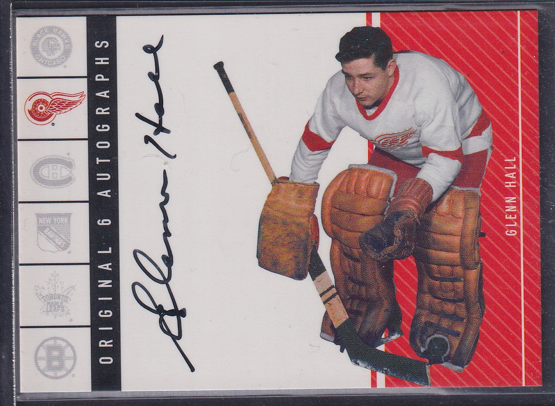 GLENN HALL - 2002 Parkhurst Original 6 Autographs #OS-GHA